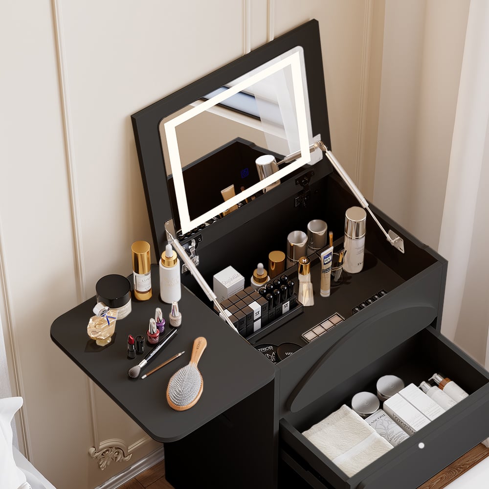 Customer Reviews for Mini Smart Makeup Vanity Set with with Mirror & Lights