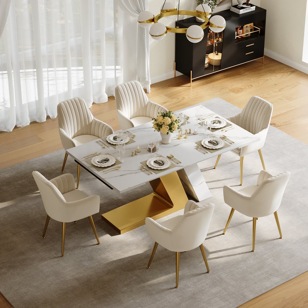 Questions and Answers for 2000mm-2400mm Modern Extendable Sintered Stone Dining Table Seats 6-8 People