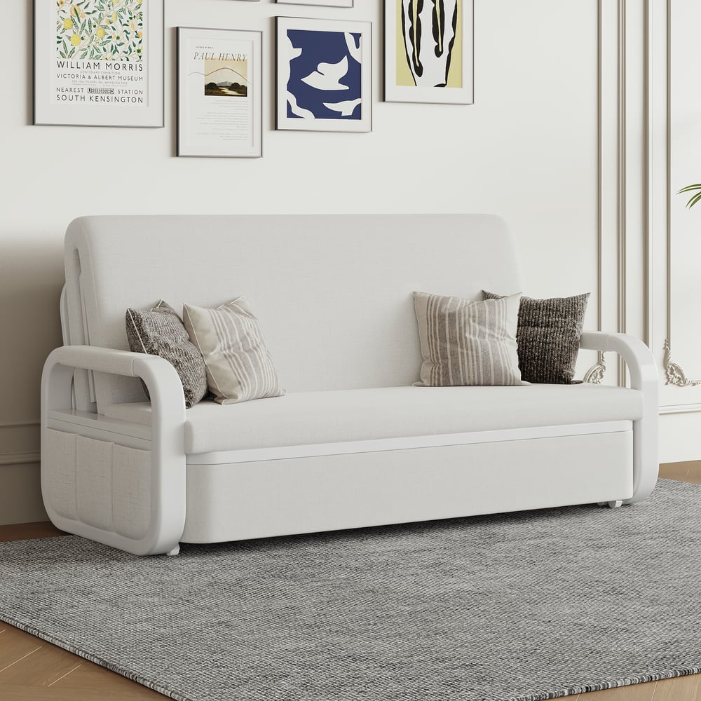 Questions and Answers for Linen Convertible Sleeper Sofa 2-Seater