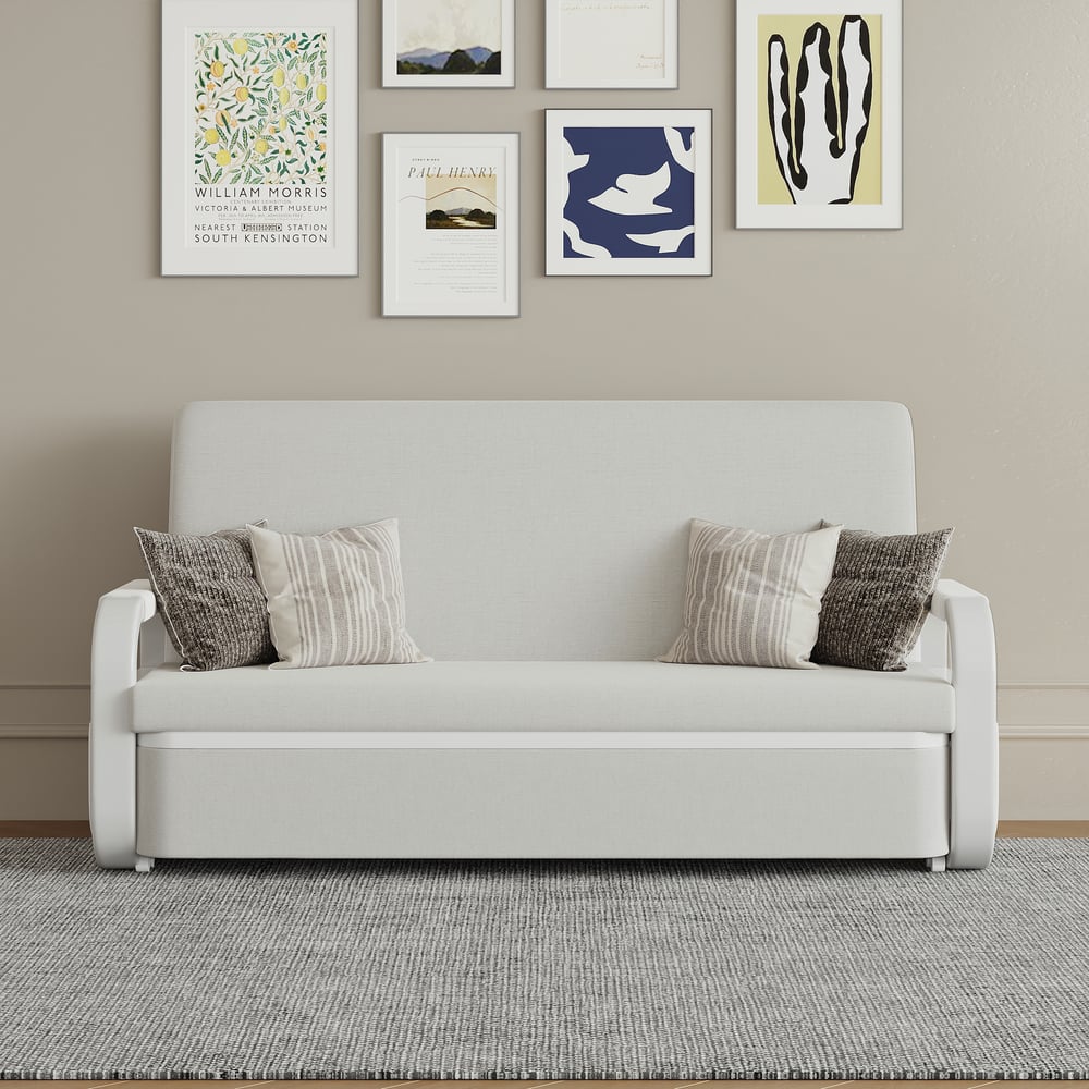 Questions and Answers for Linen Convertible Sleeper Sofa 2-Seater