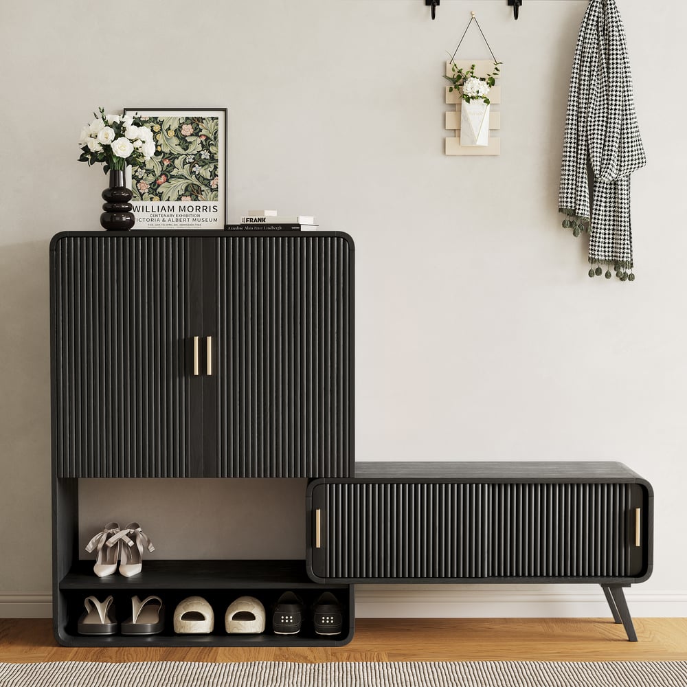 Hodnocení zákazníků pro položku Vstupní skříňka pro skladování obuvi z dýhy z jasanového dřeva