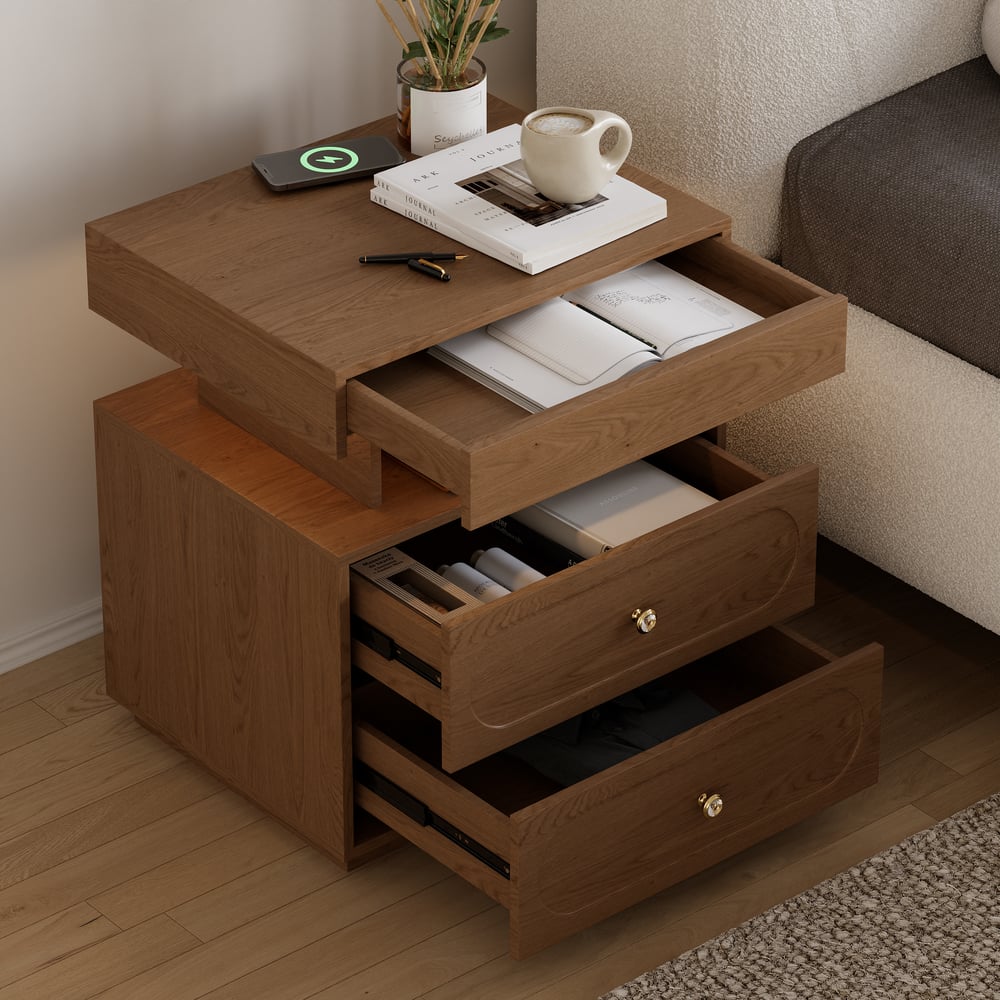 Questions and Answers for Krila Floating 3-Drawer LED Smart Nightstand with Light