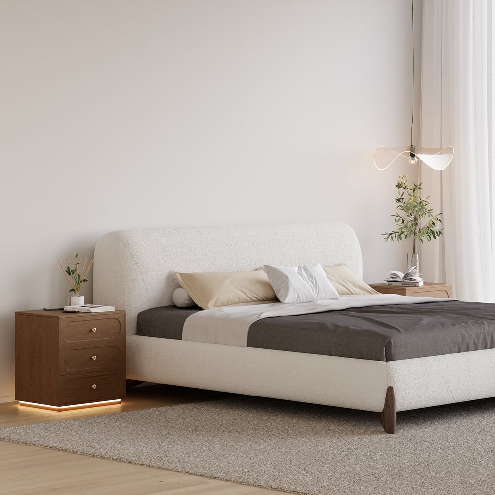 Domande e risposte per Comodino intelligente a LED a 3 cassetti Krila con luce