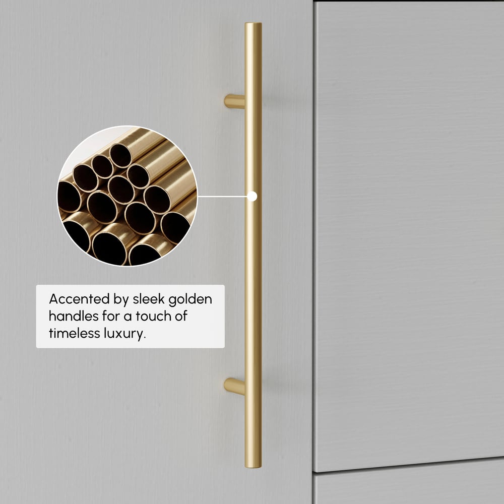Klantrecensies voor 1000 mm vrijstaande witte badkamermeubel, aanrecht van gesinterd steen en gouden handgrepen