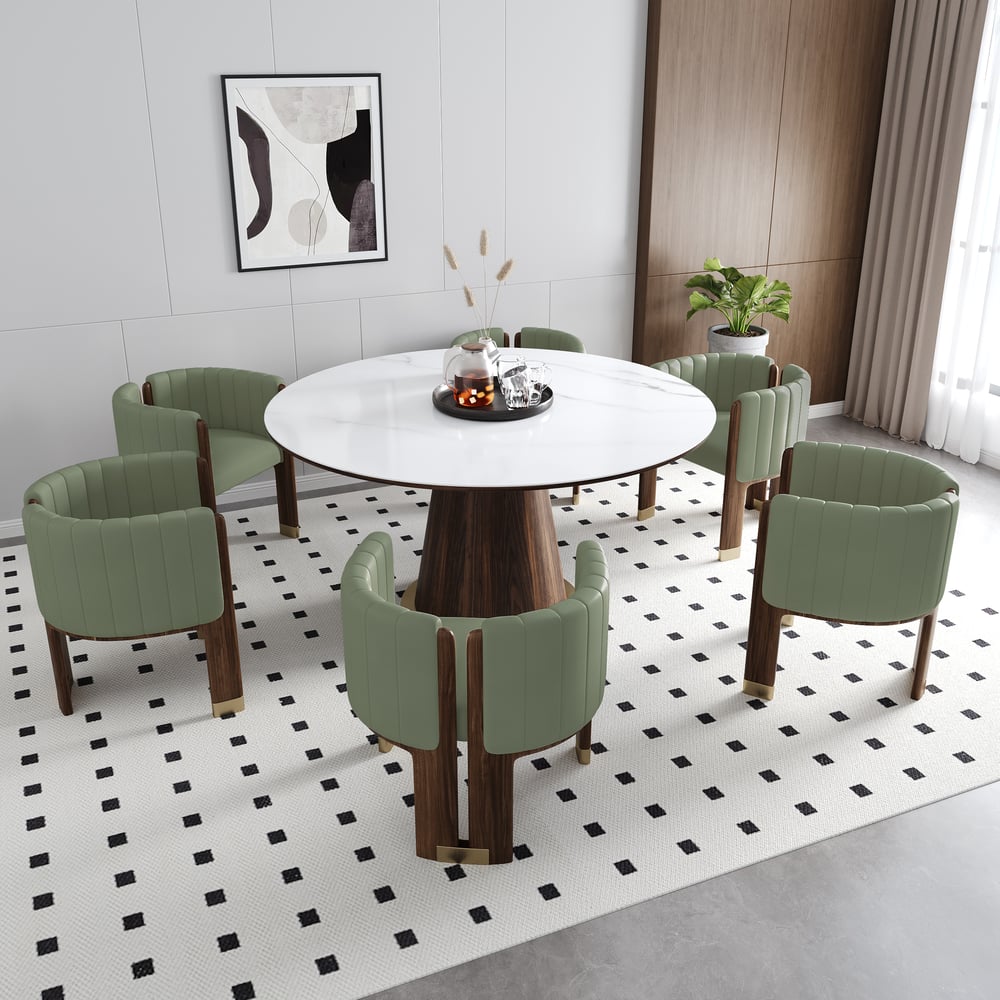 Hodnocení zákazníků pro položku Čalouněná čalouněná židle z umělé kůže s dřevěným rámem