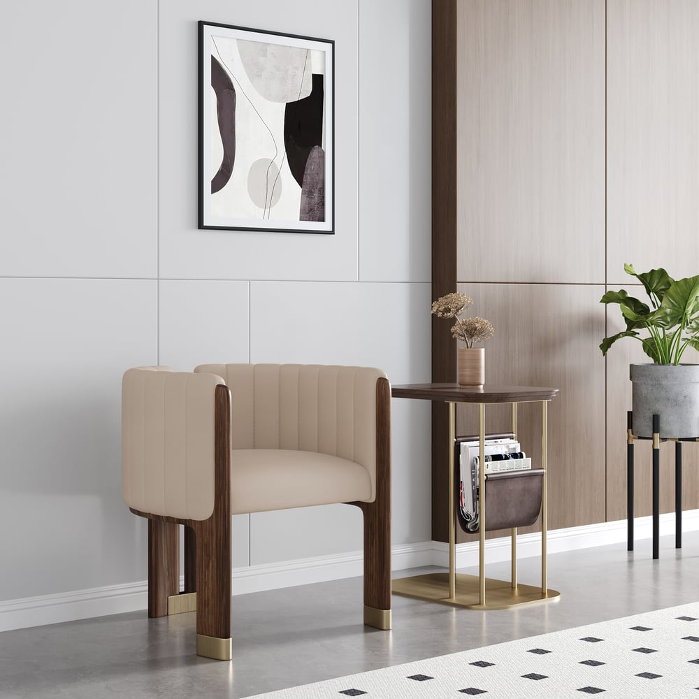 Otázky a odpovědi pro Čalouněná čalouněná židle z umělé kůže s dřevěným rámem