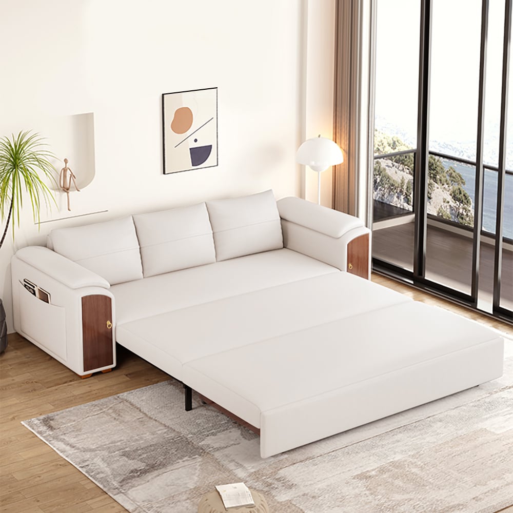 Recensioni dei clienti per Divano letto estraibile convertibile con tavolino da caffè sollevabile