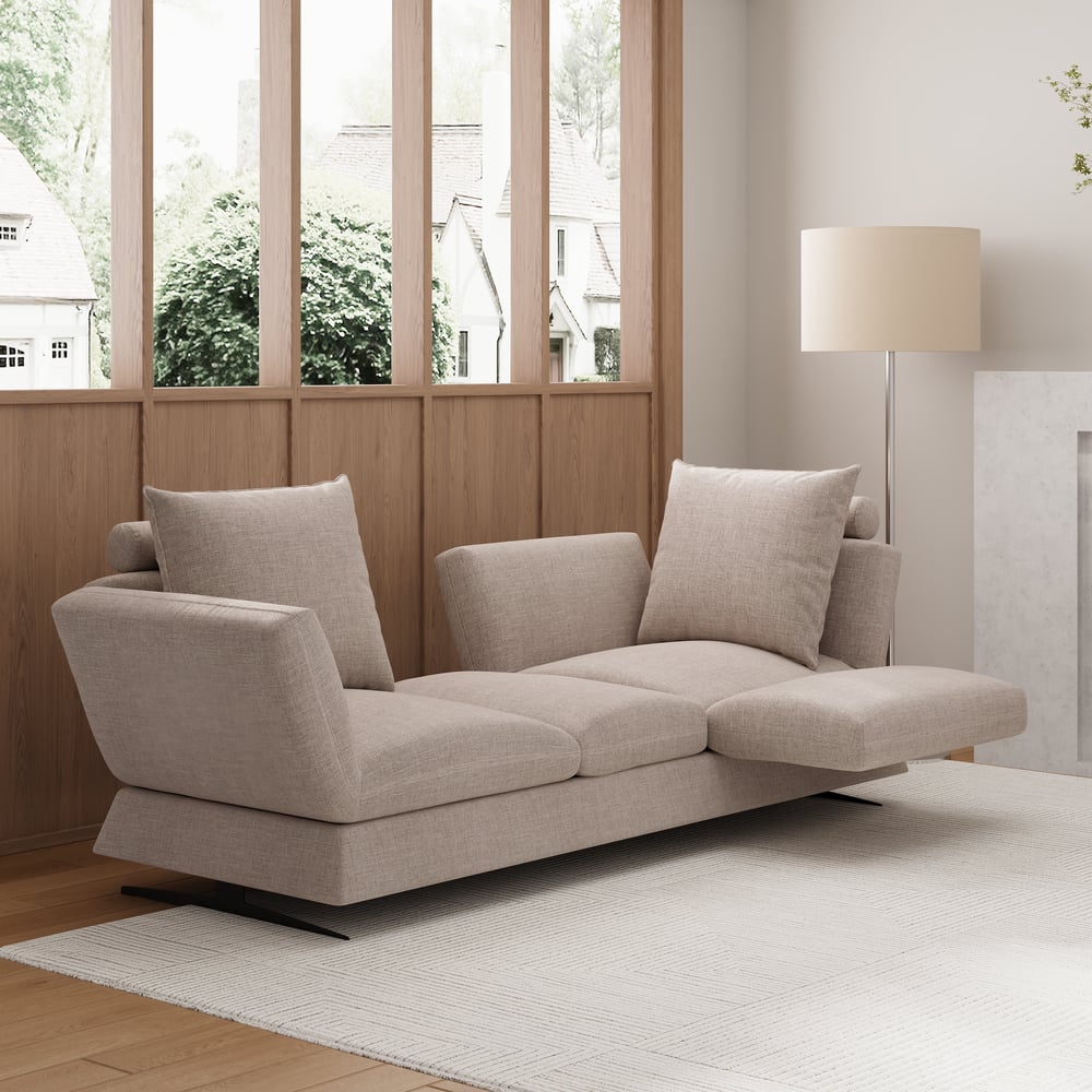 Customer Reviews for 2130mm Rotatable Convertible Sleeper Sofa Cotton & Linen