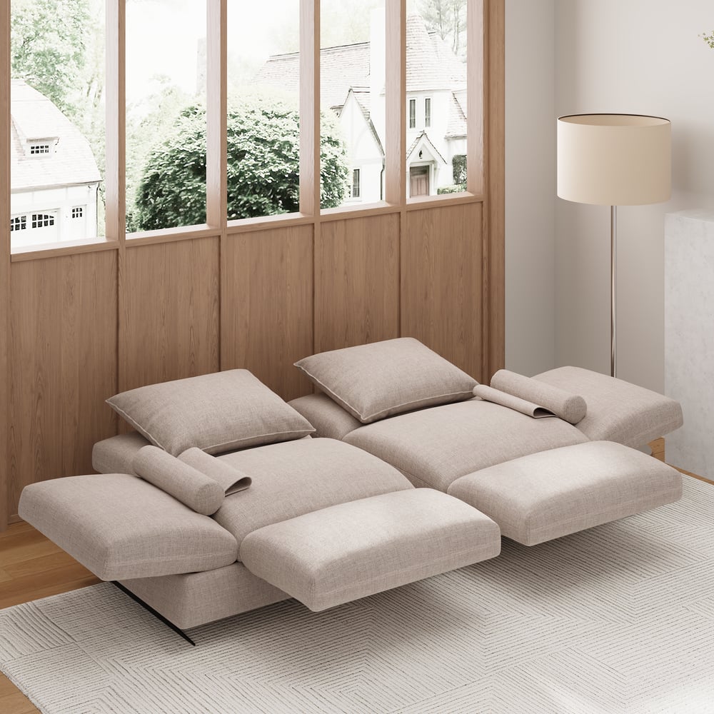 Customer Reviews for 2130mm Rotatable Convertible Sleeper Sofa Cotton & Linen