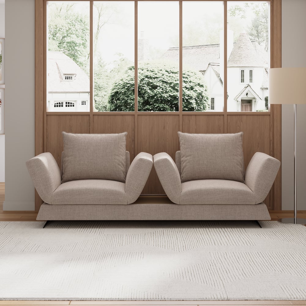 Customer Reviews for 2130mm Rotatable Convertible Sleeper Sofa Cotton & Linen