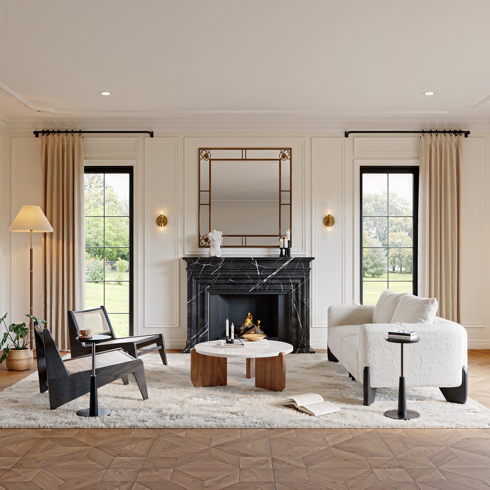 Questions et Réponses pour Table à boire ronde noire Mid Century, 230 mm