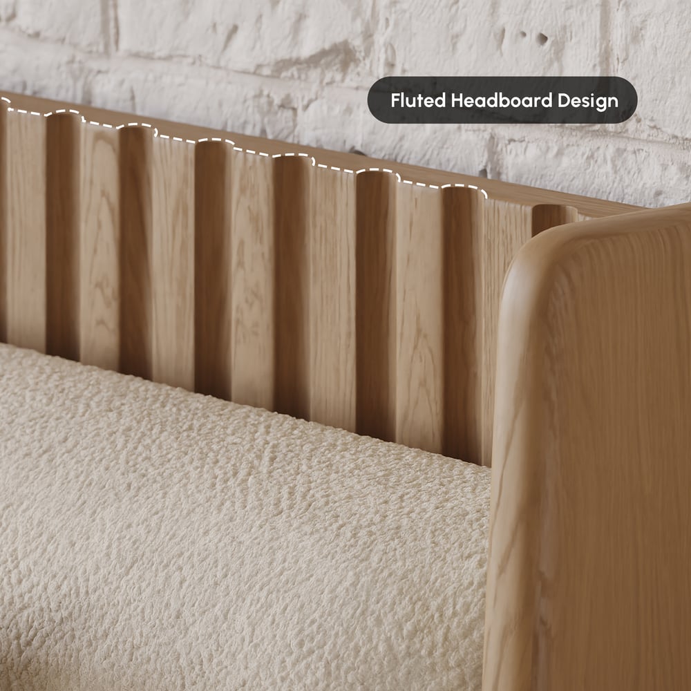 Modern Solid Wood King Upholstered Bed & 2 Drawer Ash Wood Nightstand Set Modern Solid Wood King Upholstered Bed & 2 Drawer Ash Wood Nightstand Set window image