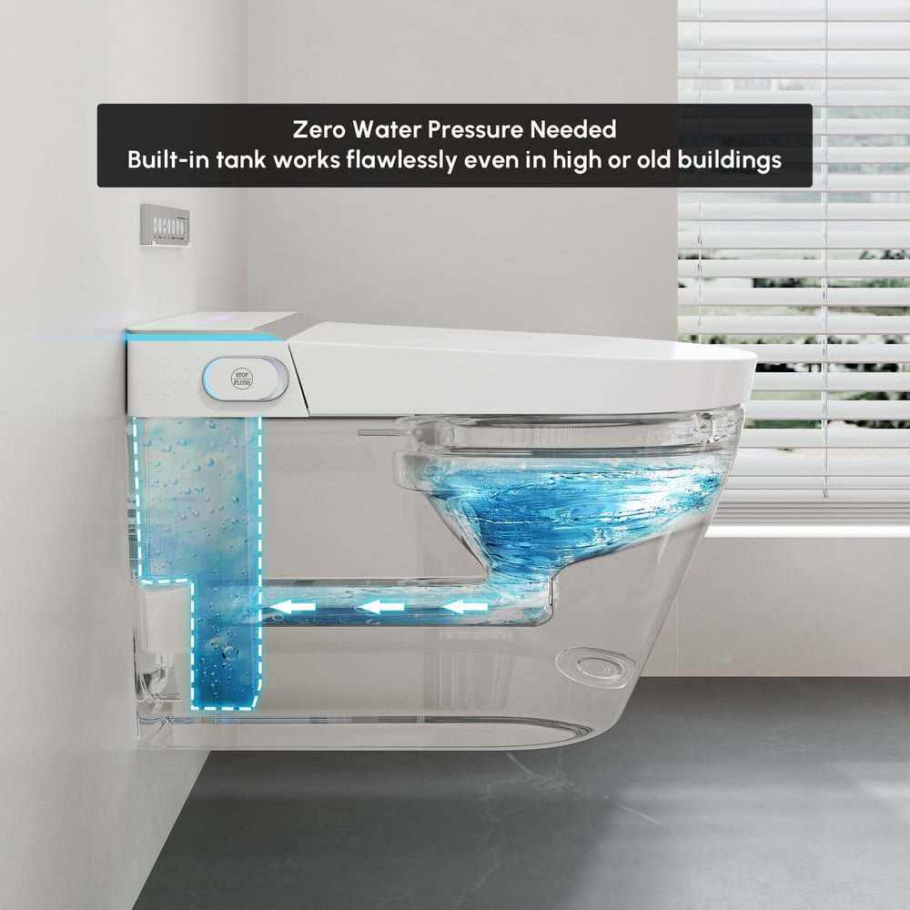 Questions and Answers for Intelligent Wall-mounted Shower Toilet with Full Function and Water Saving Efficiency