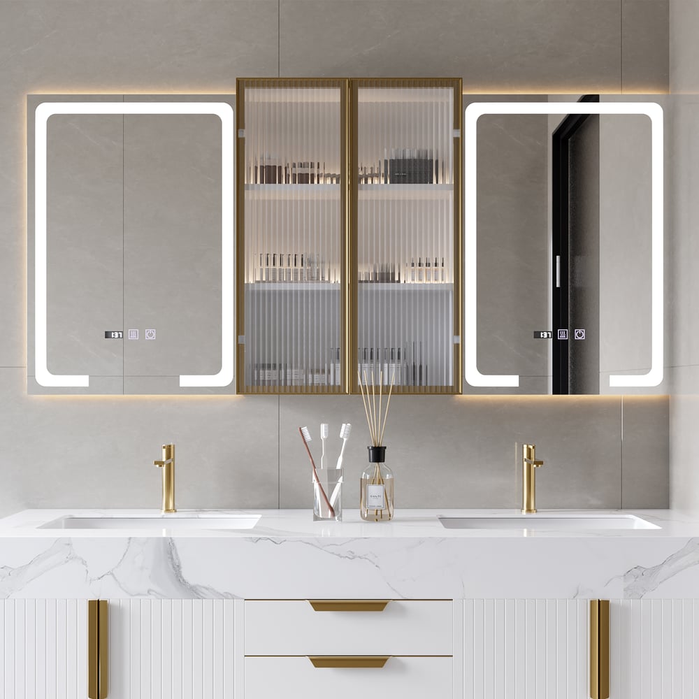 Otázky a odpovědi pro Plovoucí toaletní sada 1500 mm s dvojitým umyvadlem s LED lékárničkou s úložným prostorem