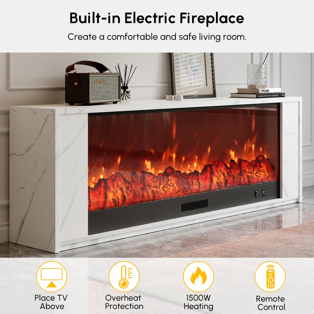 Vragen en antwoorden voor Moderne glazen elektrische tv-standaard voor open haard met afstandsbediening, instelbaar in temperatuur