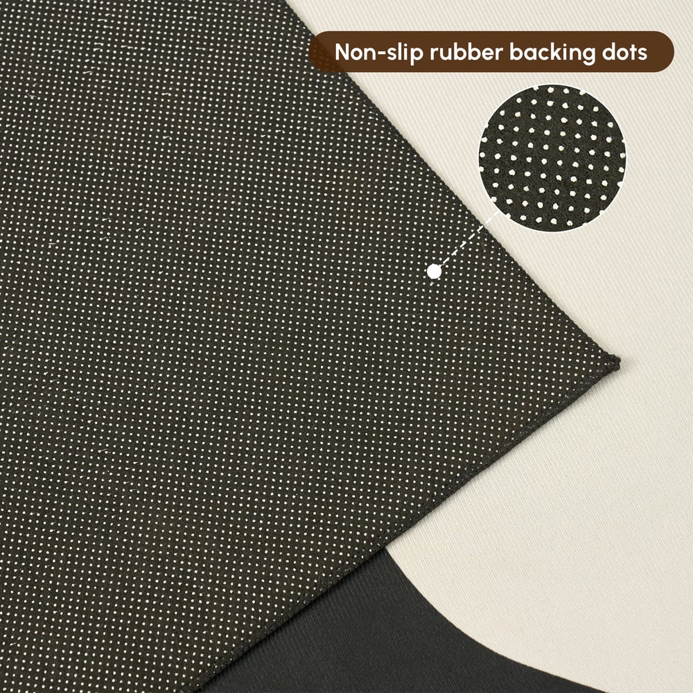 Questions and Answers for 1500mm x 2400mm Area Rug Modern Abstract Living Room Rug Non Slip & Machine Washable