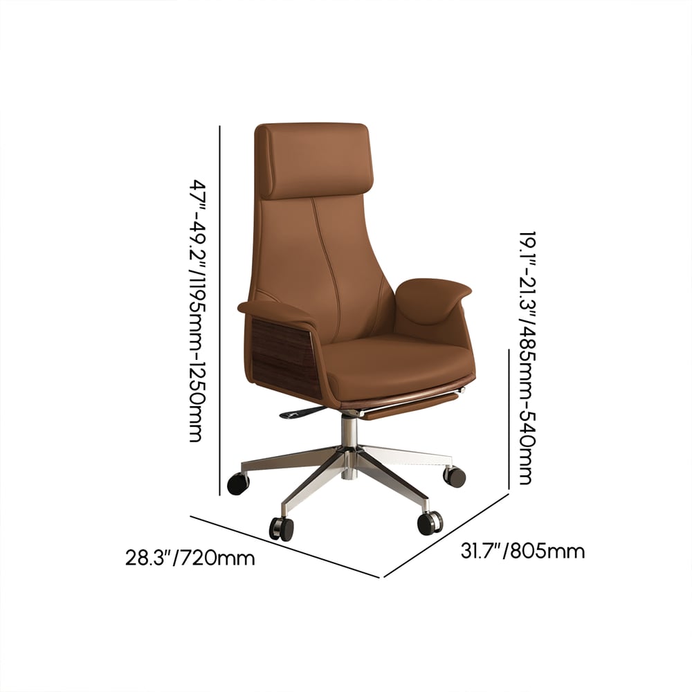 Modern White Standing Computer Desk & Footrest - Ergonomic Leather Office Desk Chair Set weights dimensions image
