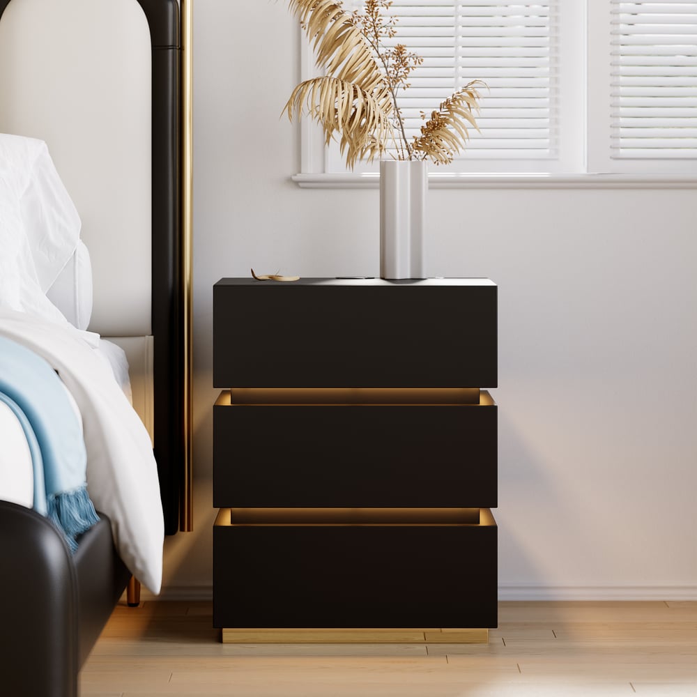 Customer Reviews for Lumio 3-Drawer LED Smart Nightstand with Light