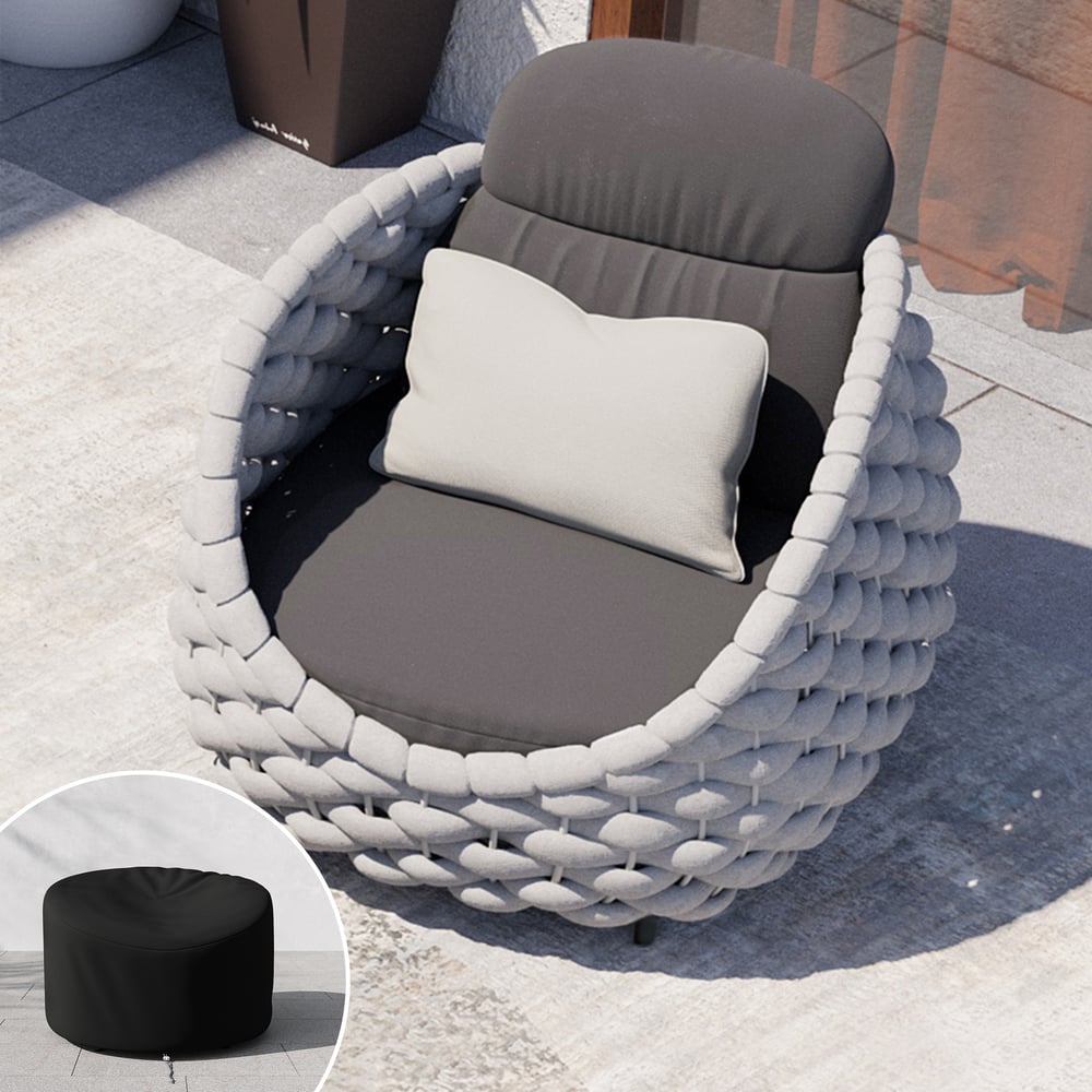 Customer Reviews for Cocaro Outdoor Aluminium & Rope Weave Lounge Chair in Gray
