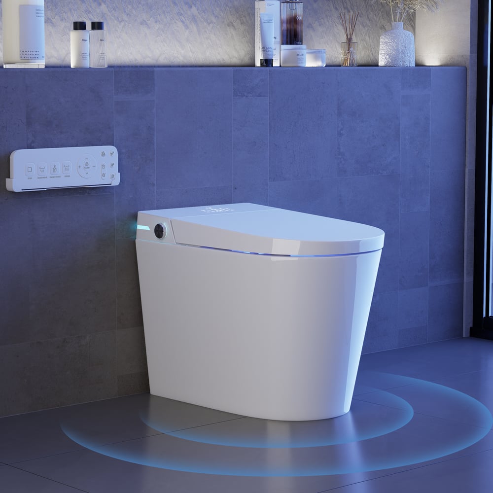 Avis Clients sur Toilette à bidet intelligente compacte Fitro H2 avec chasse d'eau automatique et stérilisation UV