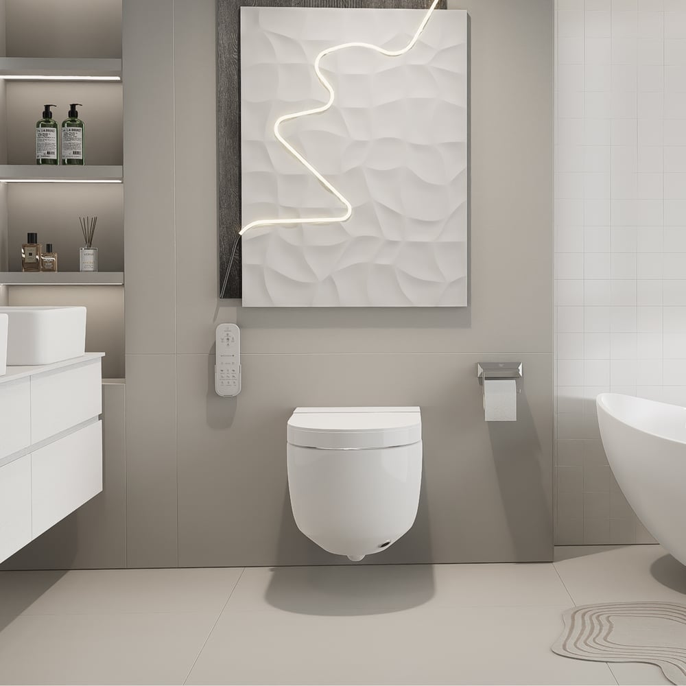Domande e risposte per WC automatico Smart Bidet a parete con sterilizzazione UV e doppio scarico