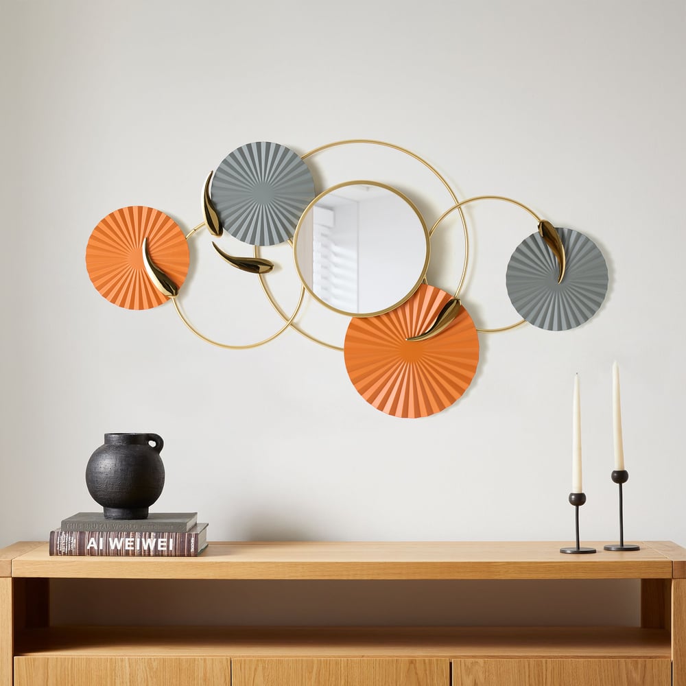 Customer Reviews for 46" Modern Wall Mirror – Geometric Iron Art Decorative Mirror