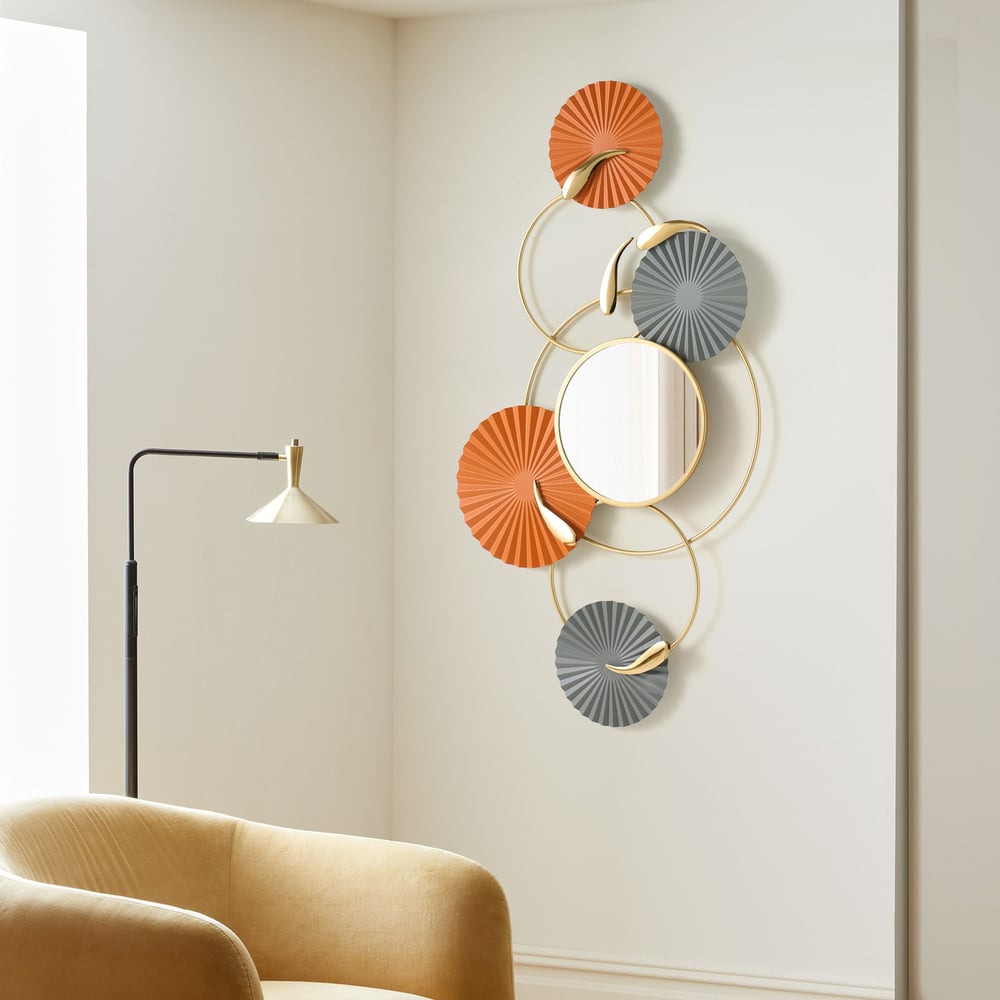 Customer Reviews for 46" Modern Wall Mirror – Geometric Iron Art Decorative Mirror