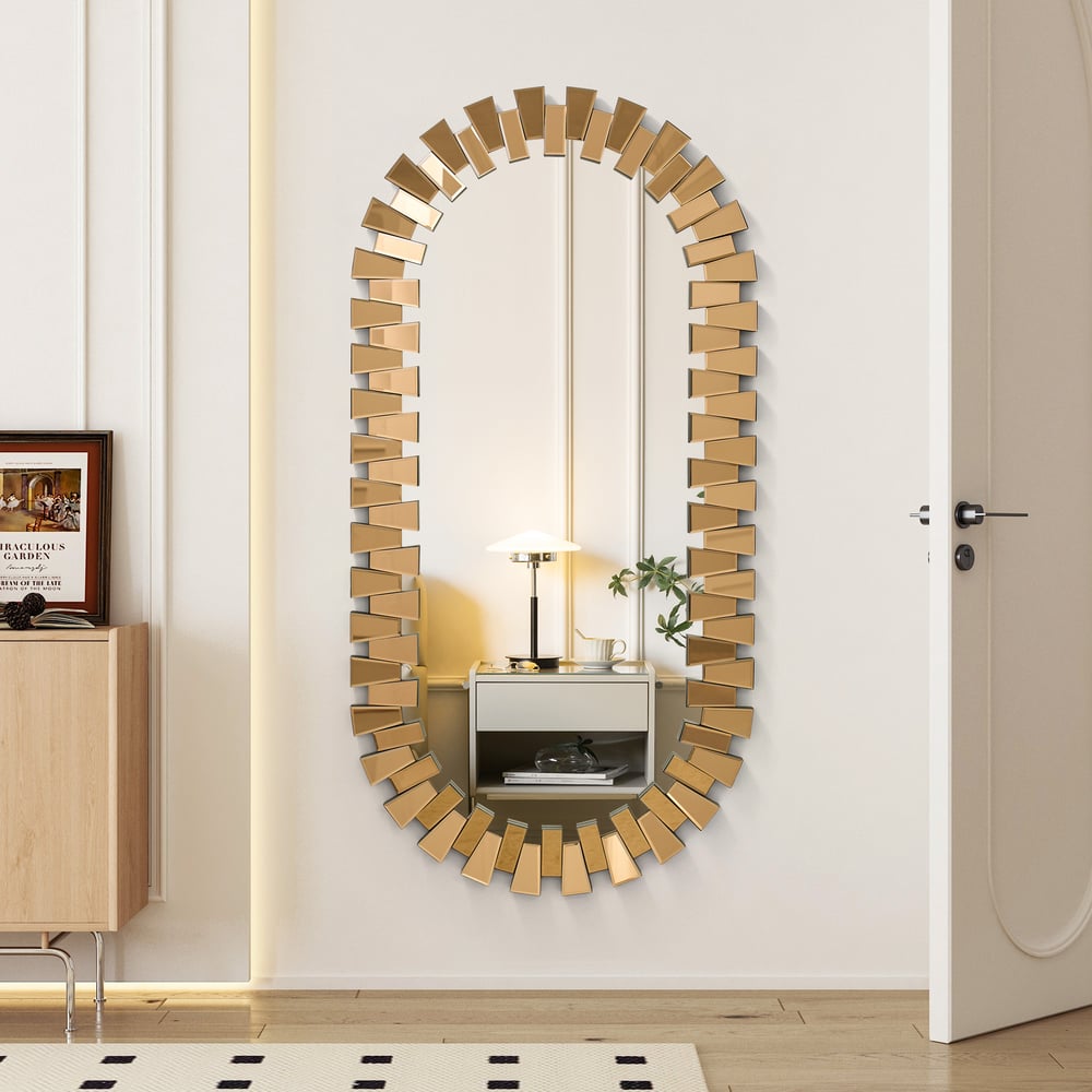 Preguntas y Respuestas para Espejo de suelo de 160 cm de longitud completa, espejo de cuerpo entero inclinado y montado en la pared