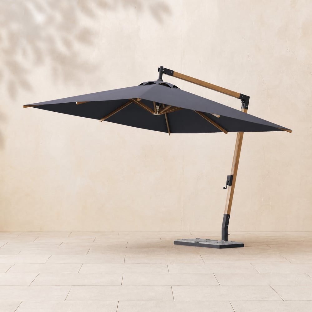 Tevara 300 cm Offset Cantilever Patio Umbrella in Gray window image