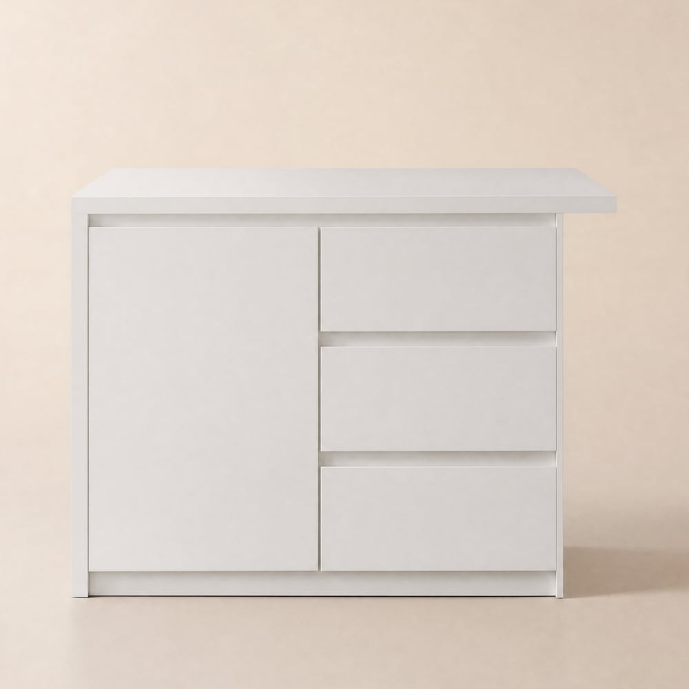 Îlot de cuisine moderne de 50 pouces en placage de marbre avec grand espace de rangement, blanc image de fenêtre