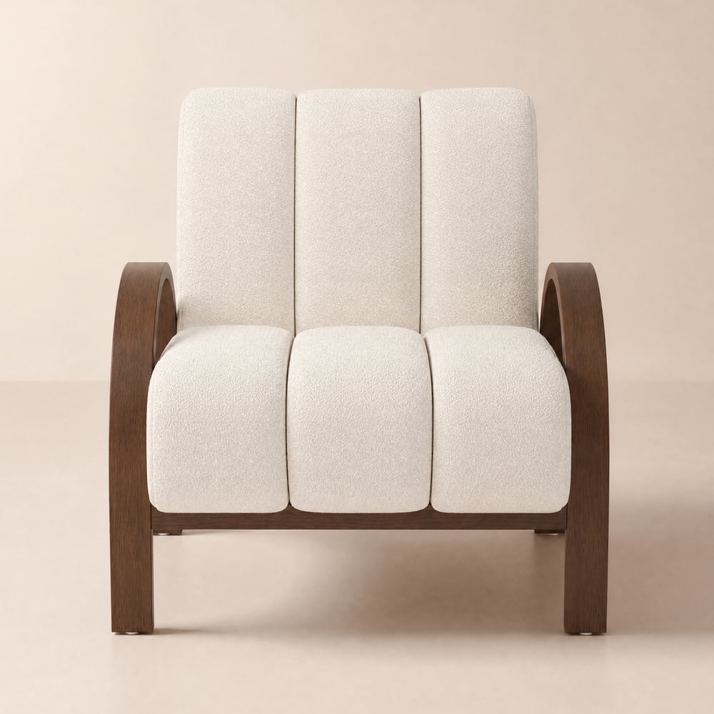 Sedia Boucle Frassino Accent Immagine della finestra