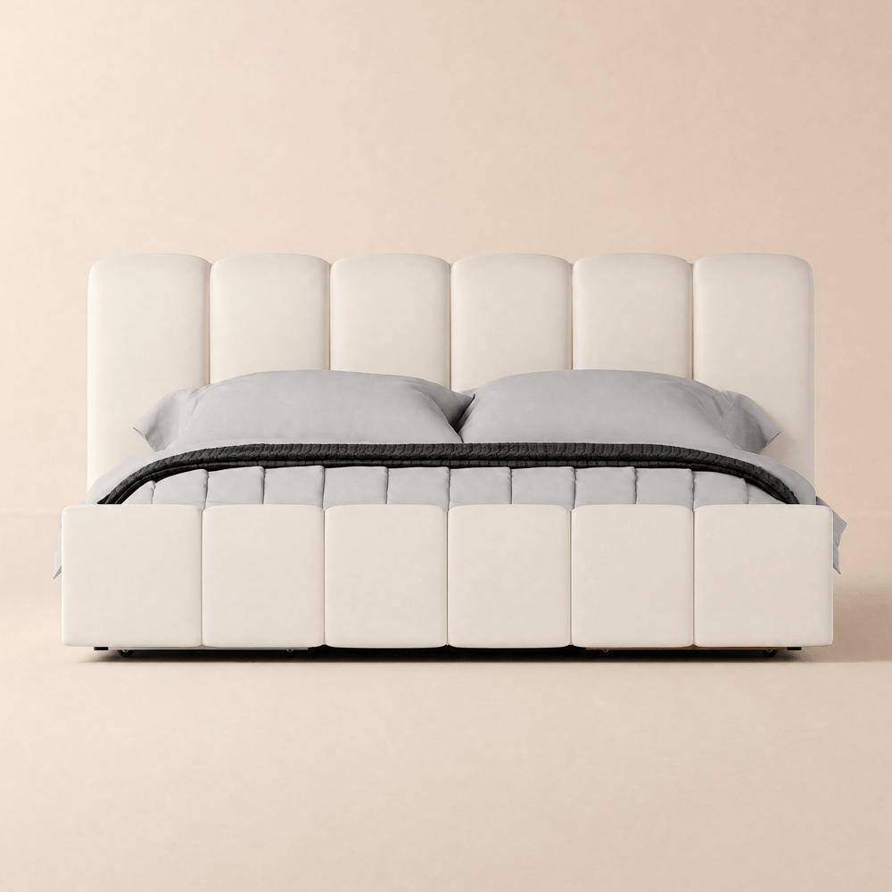 Humply Queen Faux Leather Storage Bed with Drawers window image