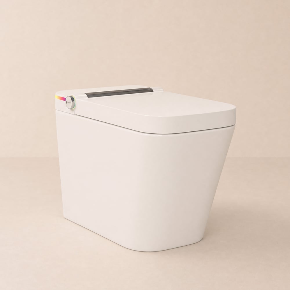 Automatic One-Piece Elongated Smart Toilet with Built-in Tank and Aromatherapy window image