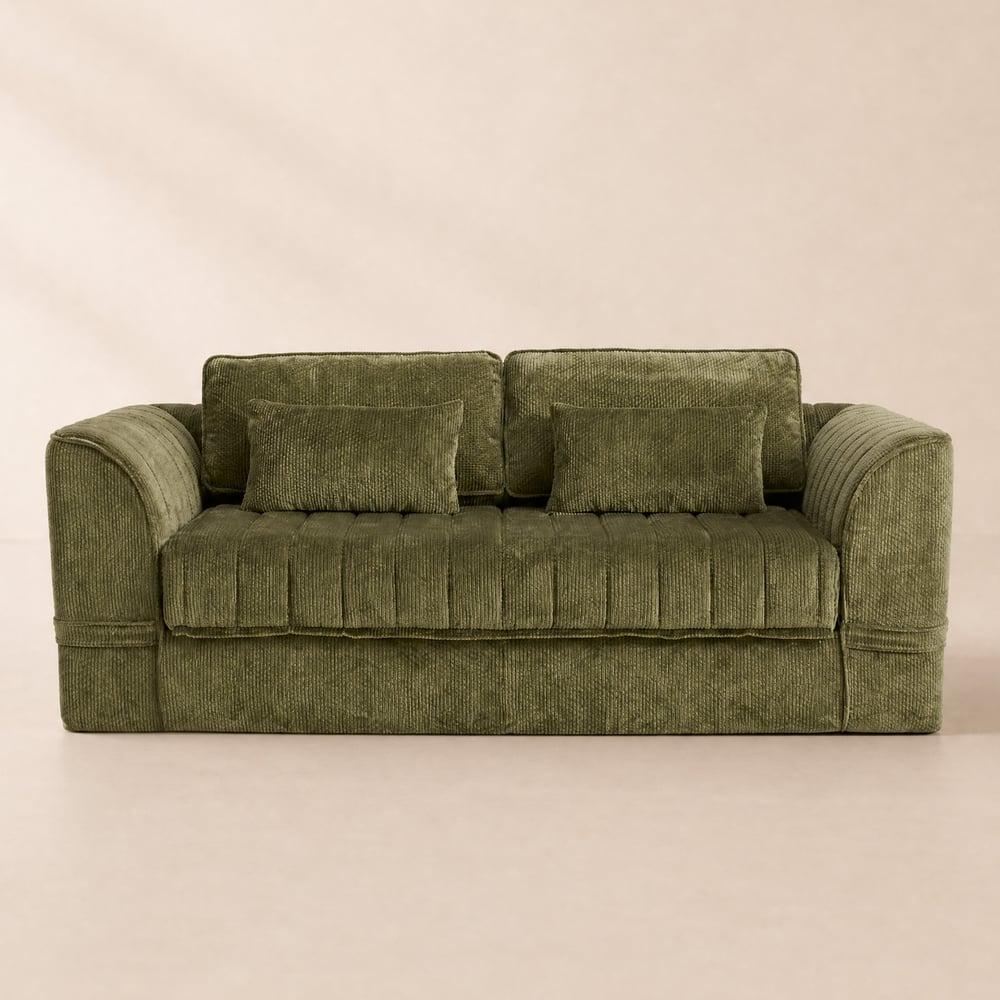 Canapé-lit pliant Queen Chenille entièrement compressé de 82 pouces image de fenêtre