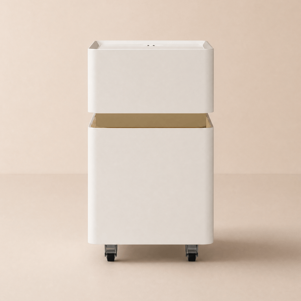 Narrow Smart LED Bedside Table with Sintered Stone Top window image