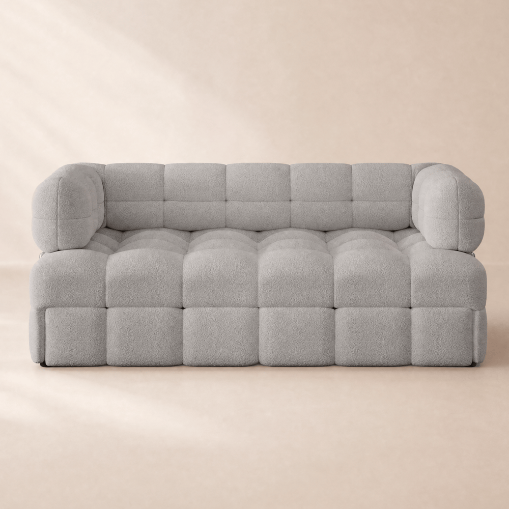 1700 mm Boucle Fabric 3-Seater Sofa Bed window image