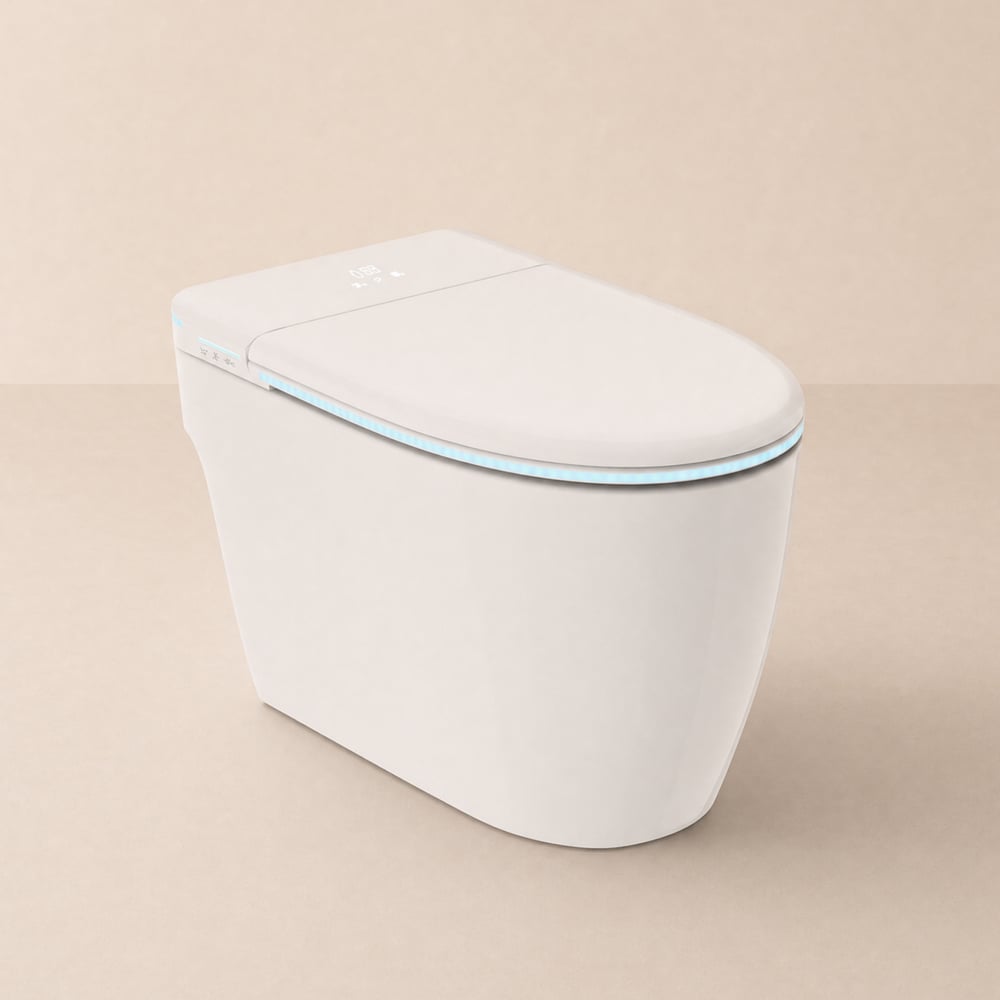 Intelligentes Dusch-WC Glowin K2 mit integriertem Wassertank Schaufensterbilder