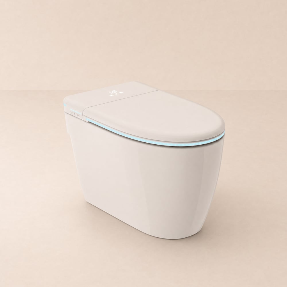 Glowin K2 Smart Bidet Toilet with Built-in Tank, 1.28 GPF window image