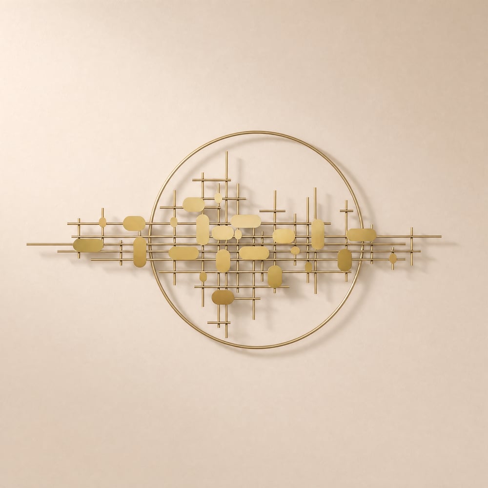 3D Modern Wanddekoration einzigartige dekorative Metall hängende Kunst für Wohnzimmer Schaufensterbilder