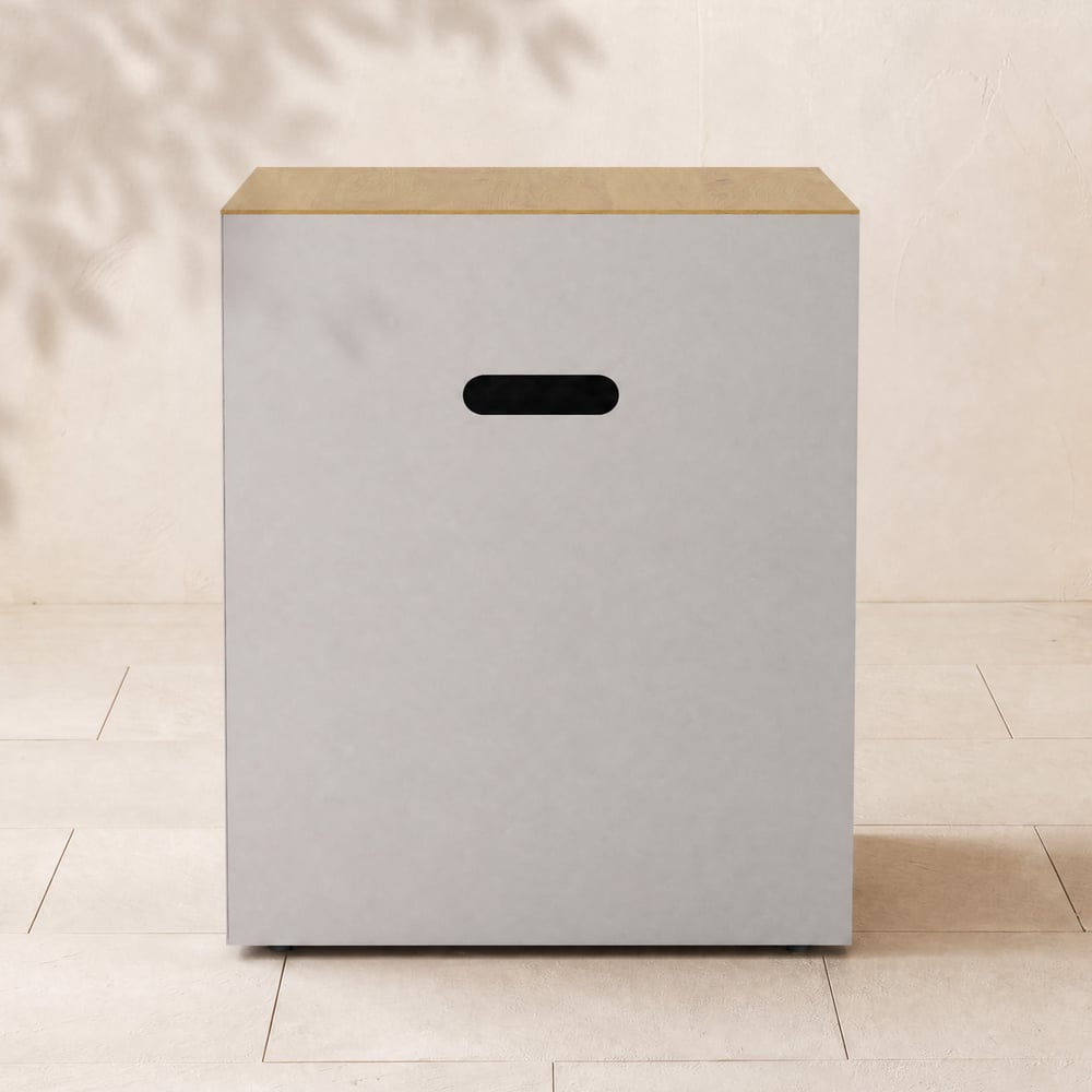 Tevara Outdoor 40 cm Gas Tank Cover Table in Sand window image