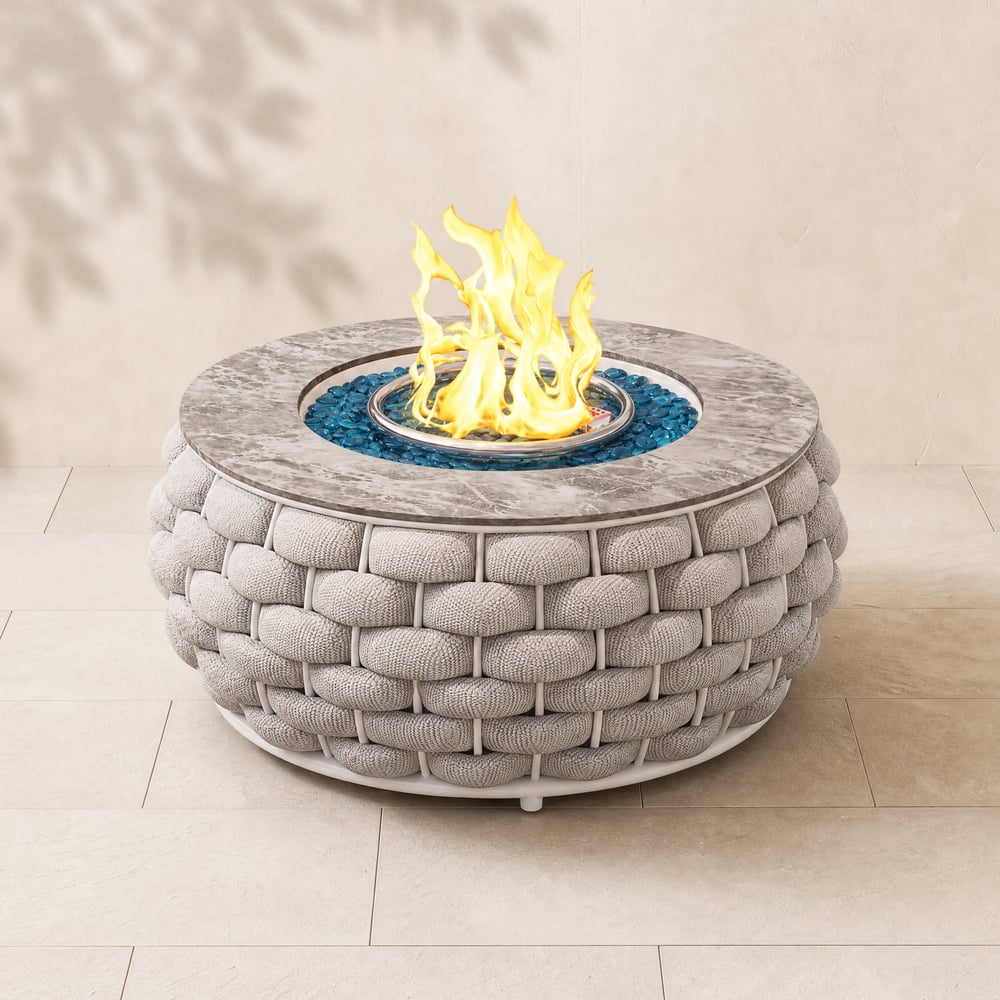 Cocaro Weave Round Propane Outdoor Fire Pit window image