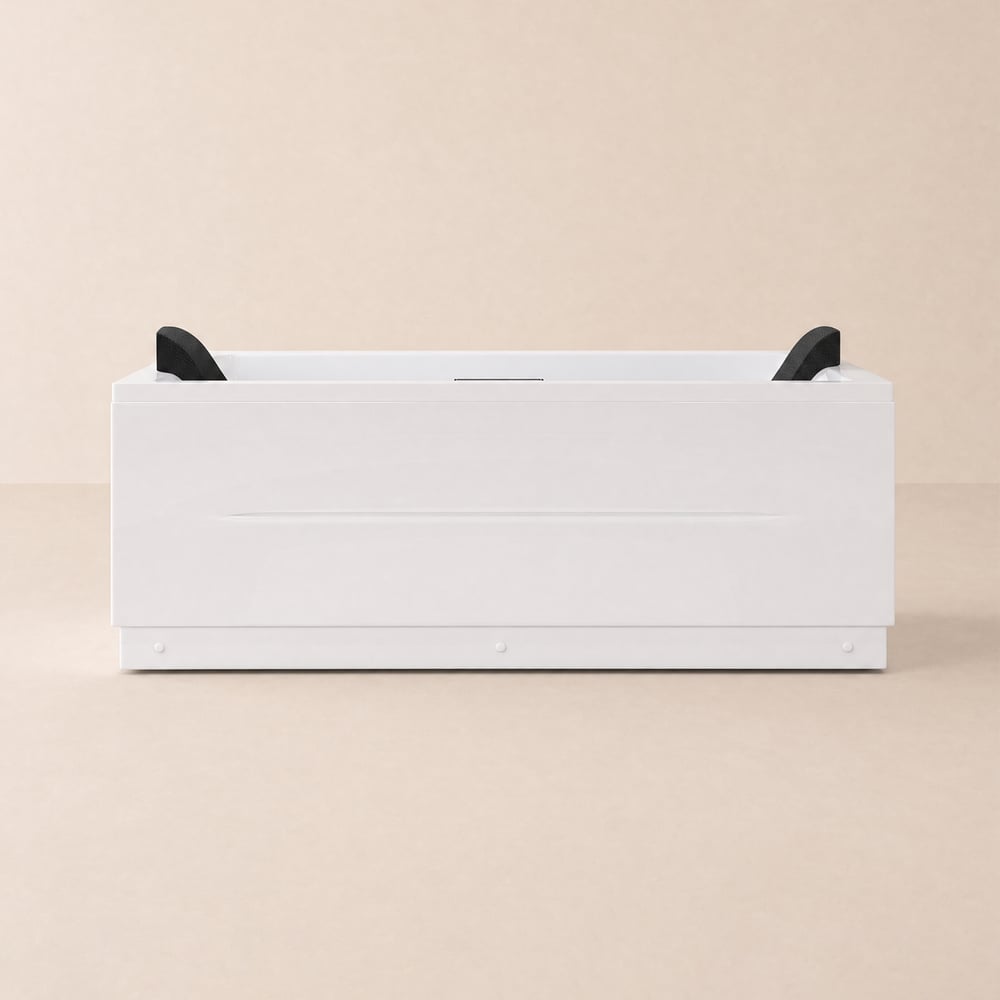 Whirlpool-Badewanne für 2 Personen mit 38 Massagedüsen und Temperaturregelung, 182 cm Schaufensterbilder