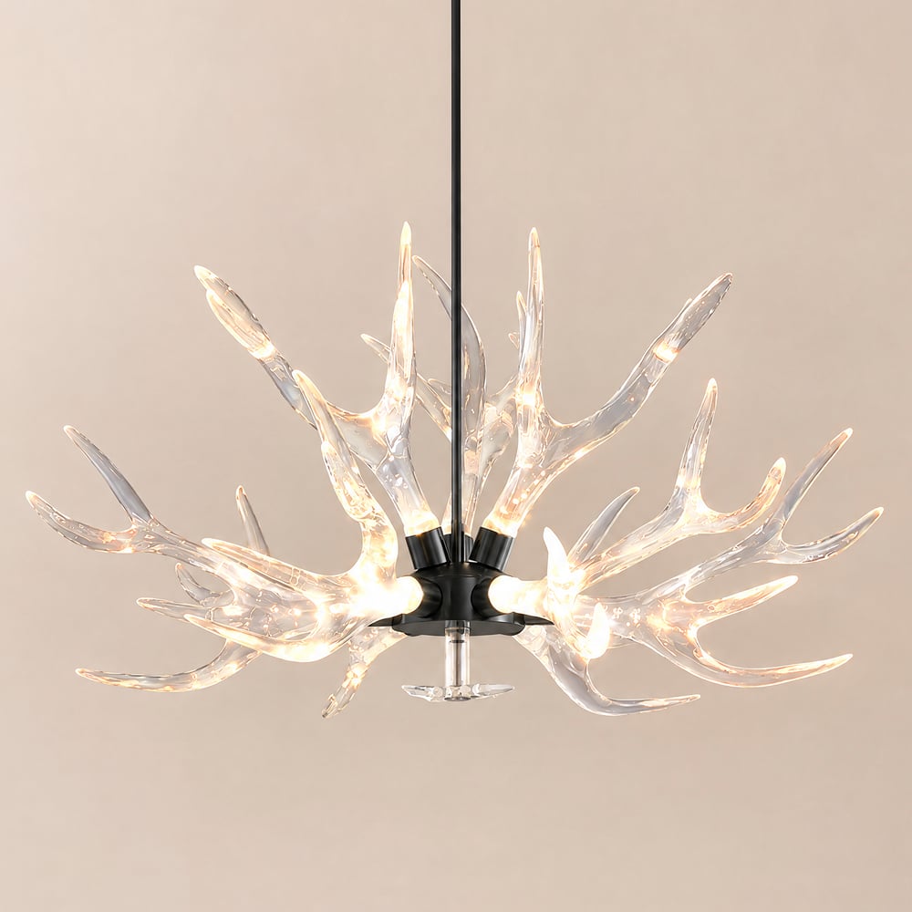 9-Light Crystal Chandeliers window image
