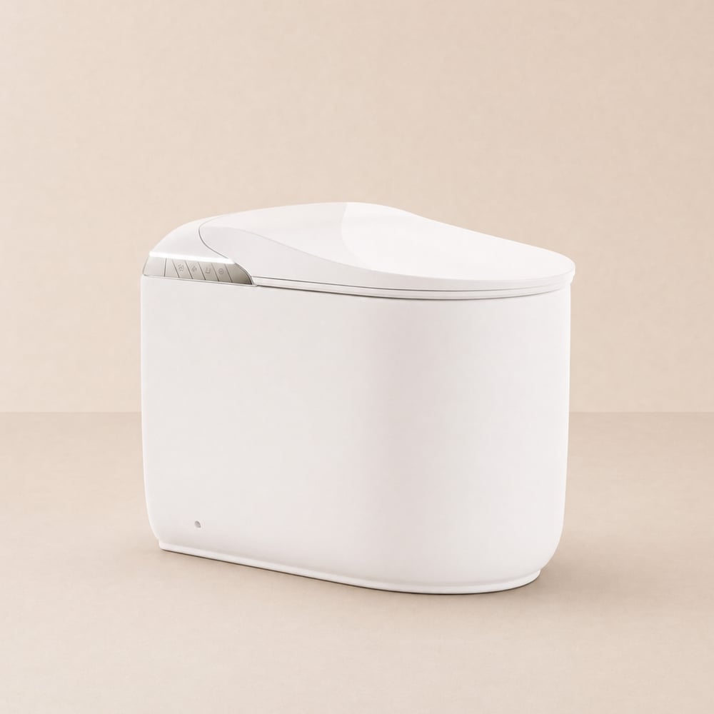 Fitro H3 Compact Smart Bidet Toilet with Tank, Auto Open Lid, Dual Flush window image