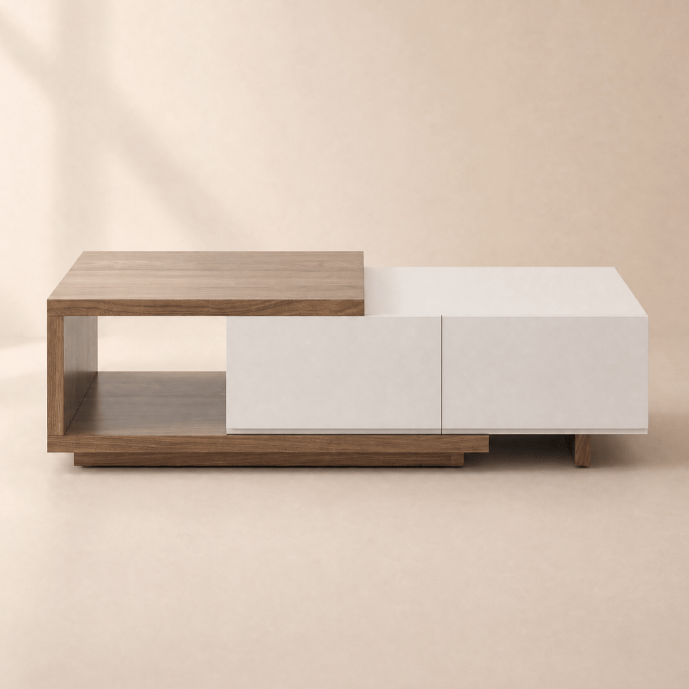 Quoint 120 - 175 cm Extendable Coffee Table with 2 Drawers window image