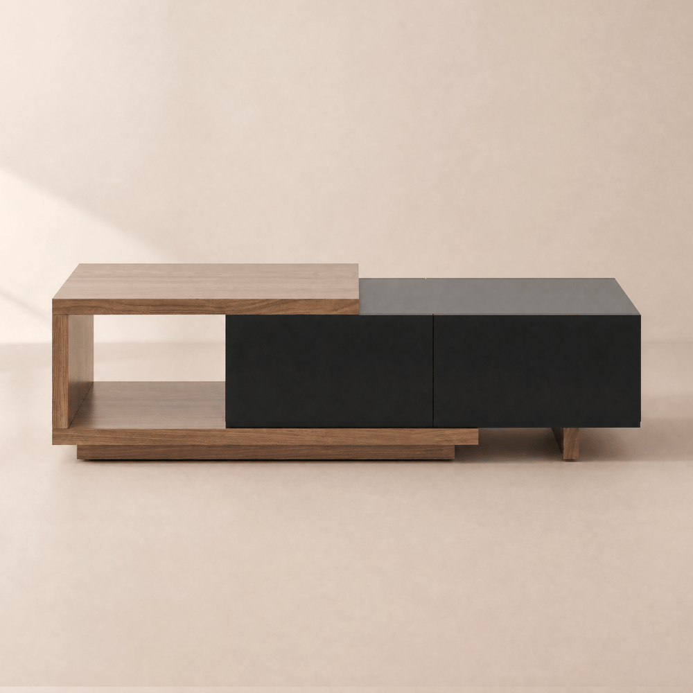 Quoint 47"-69" Extendable Coffee Table with 2 Drawers window image