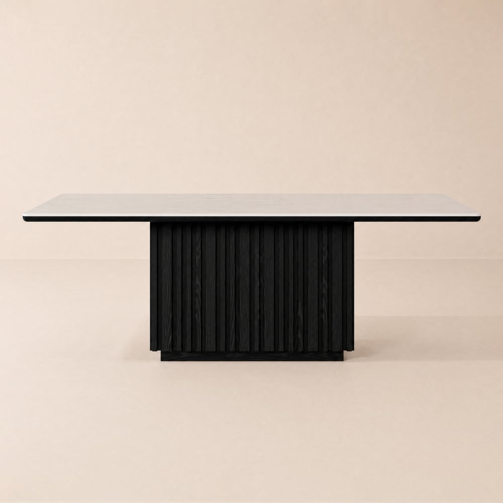 Aura 213 cm Rectangular Sintered Stone 8-Seater Dining Table window image