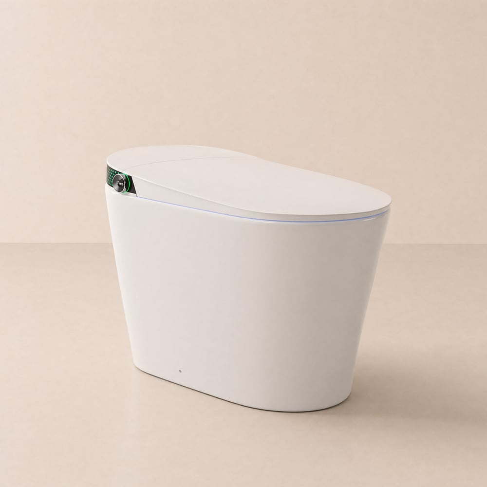 Glowin K5 Smart Bidet Toilet with Built-in Tank, Auto Open Lid, Child Seat, 1.28 GPF window image