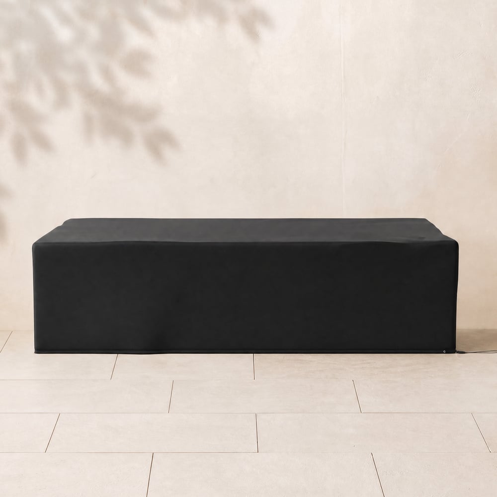 600D Tough Canvas Waterproof Outdoor Coffee Table Covers in Black window image