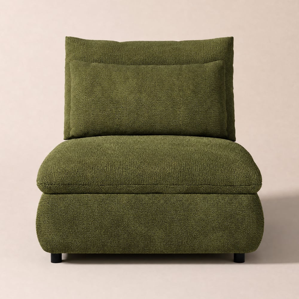 36" Chenille Slipper Accent Chair with Hidden Storage & Removable Backrest window image